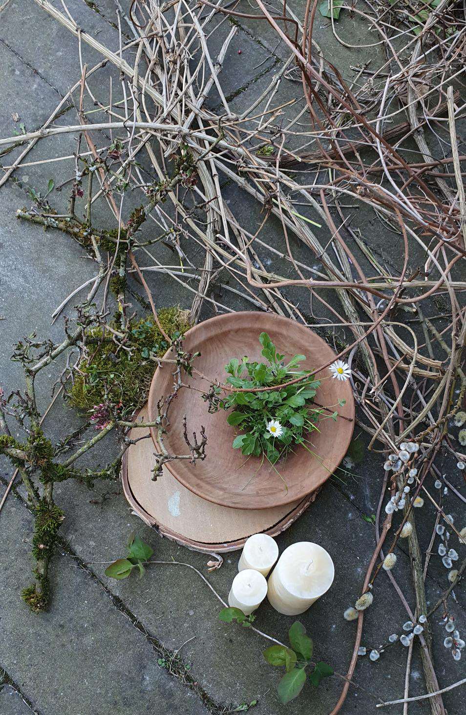 Deko für Ostern mit Naturmaterialien